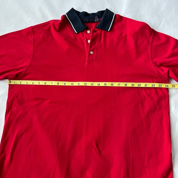 Structure Men’s Short Sleeve Polo Size L Red - Picture 4 of 7